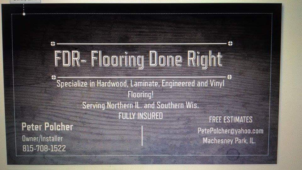 FDR- Flooring Done Right logo